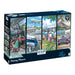 The House of Puzzles | Going Places | 4x 500 Piece Jigsaw Puzzles | Transport Theme | 13 x 19 in | FSC Certified Board