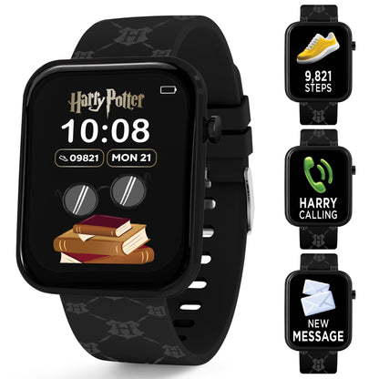 Accutime Harry Potter Kids Black Printed Strap Interactive Smart Watch