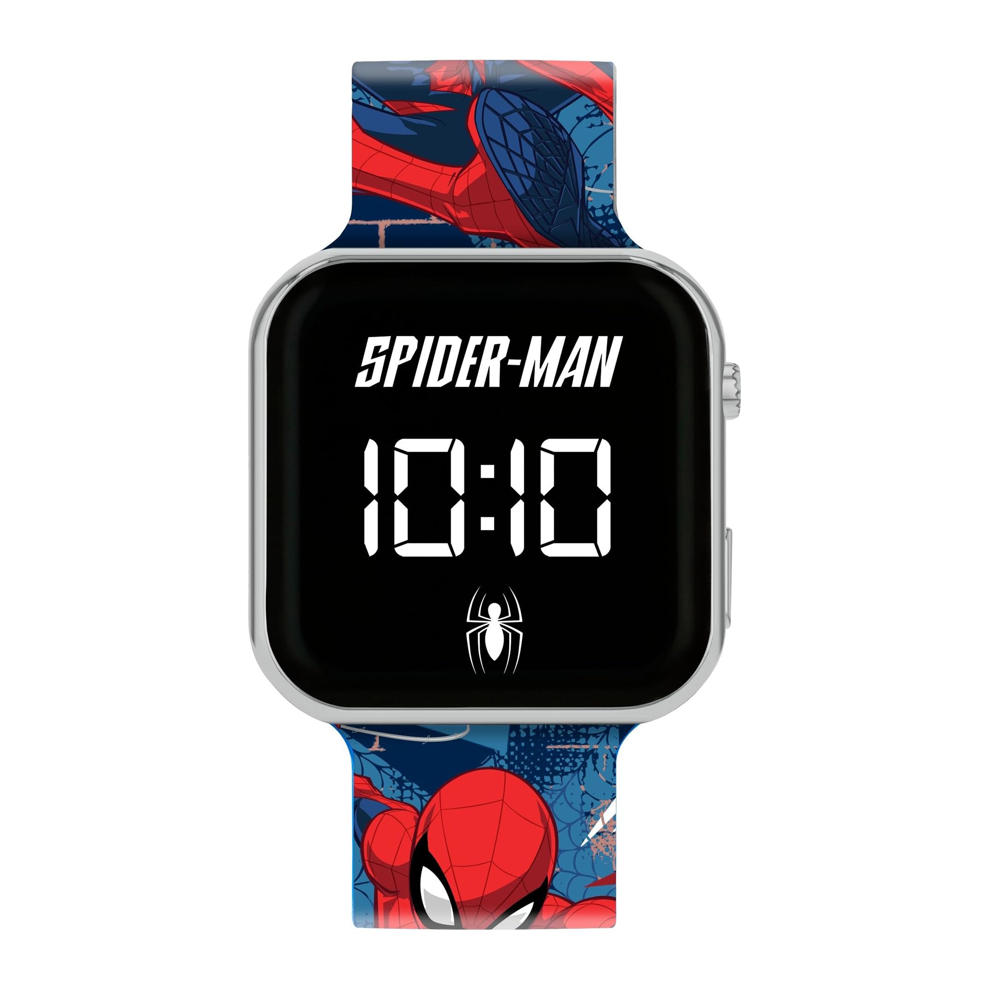 Spiderman LED Display Watch with Silicone Character Strap for Kids