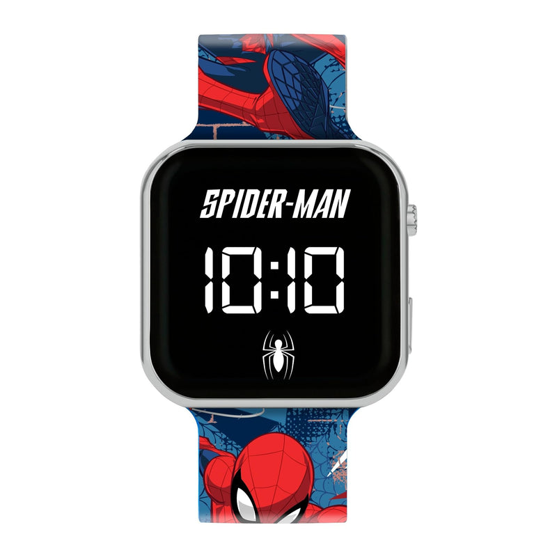 Spiderman LED Display Watch with Silicone Character Strap for Kids