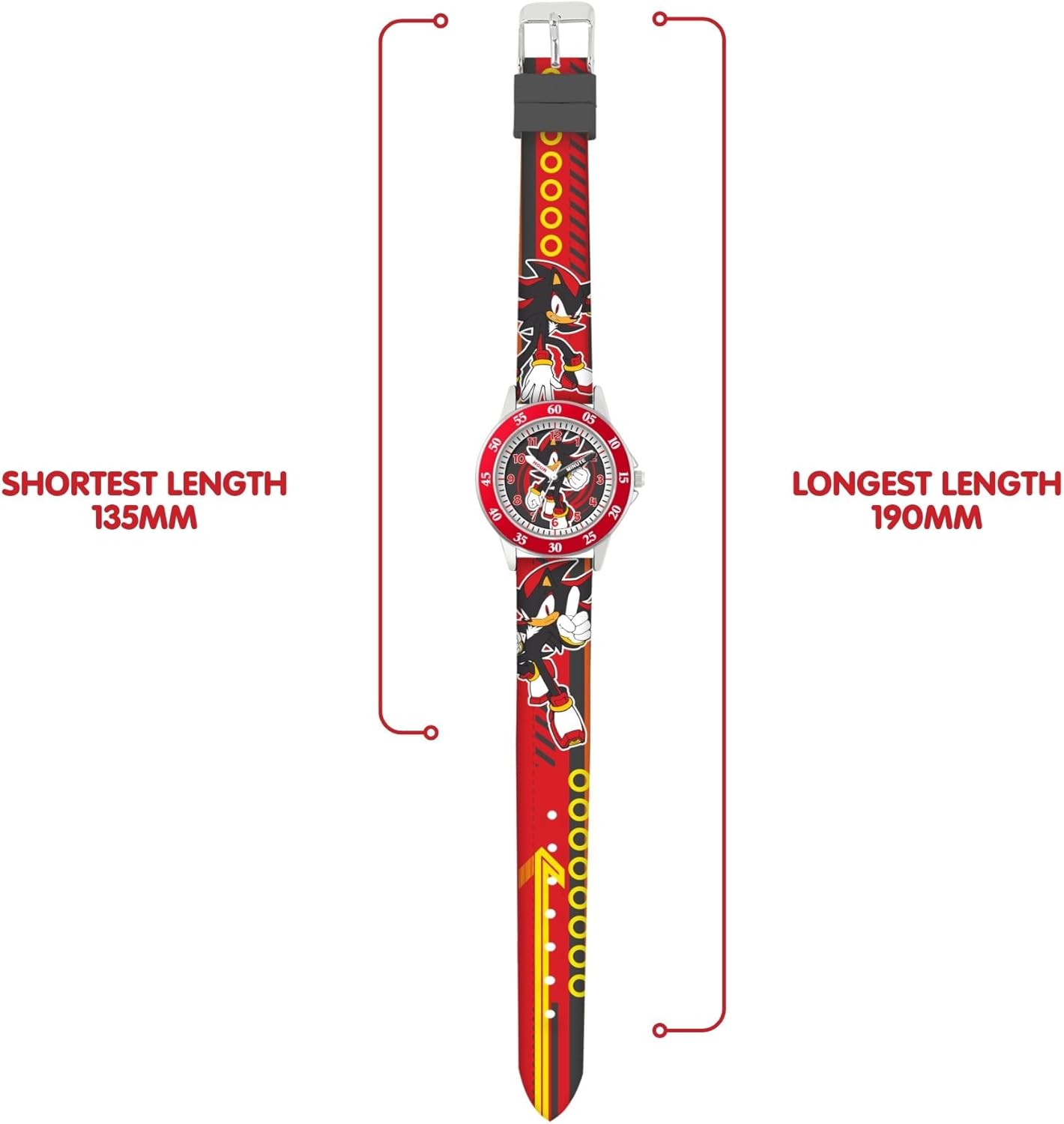 Accutime Sonic Shadow Kids Time Teacher Analogue Watch