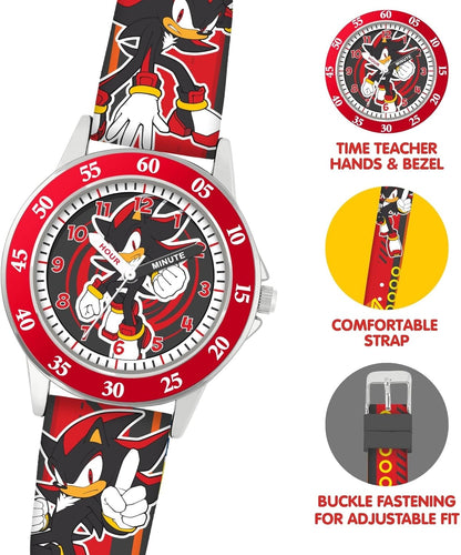 Accutime Sonic Shadow Kids Time Teacher Analogue Watch