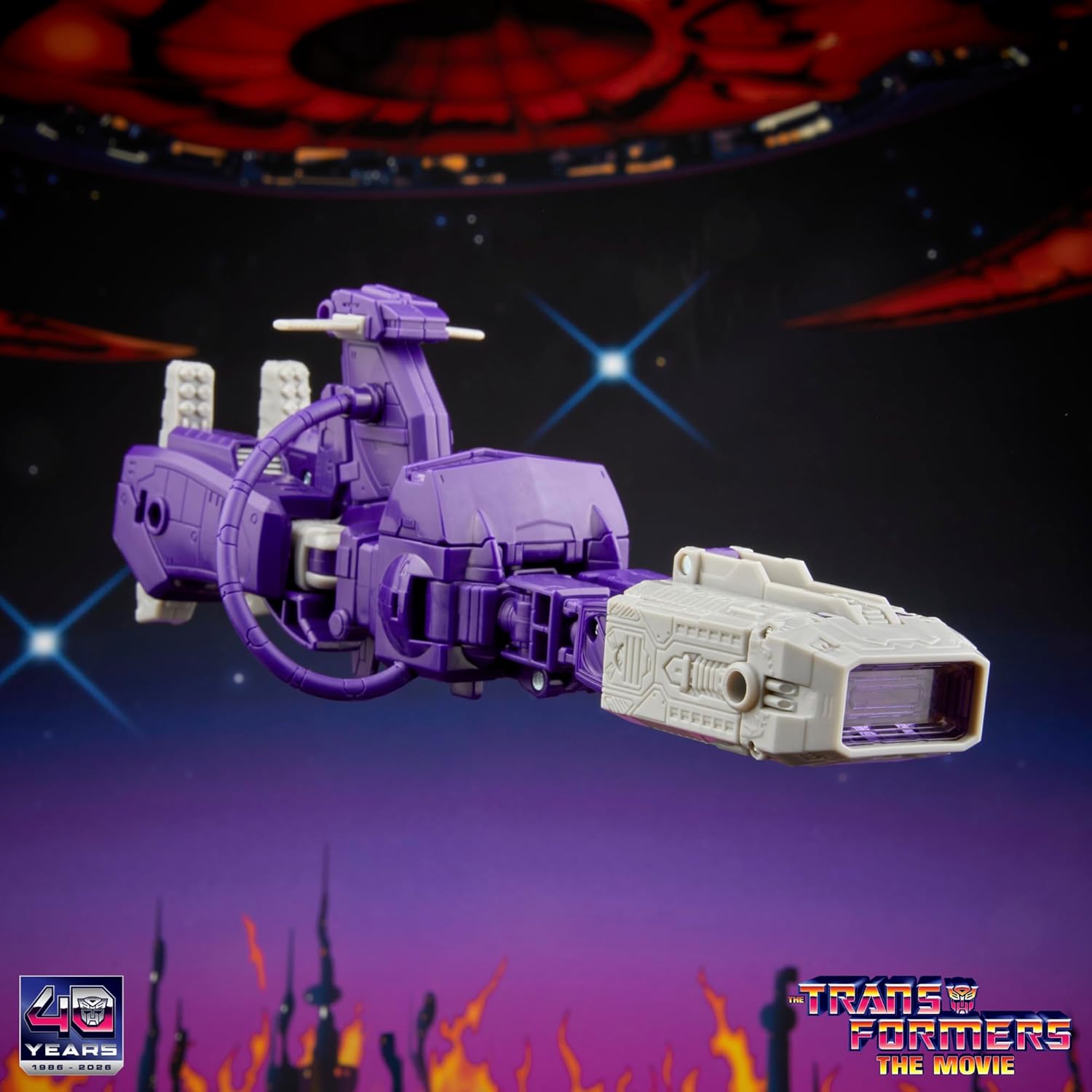 Transformers Studio Series The The Movie Shockwave Voyager Class 6.5-Inch Converting Action Figure, Robot Toys for Ages 8+