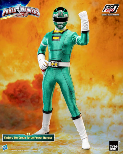 Power Rangers Turbo: FigZero Green Turbo Ranger Action Figure in scala 1:6