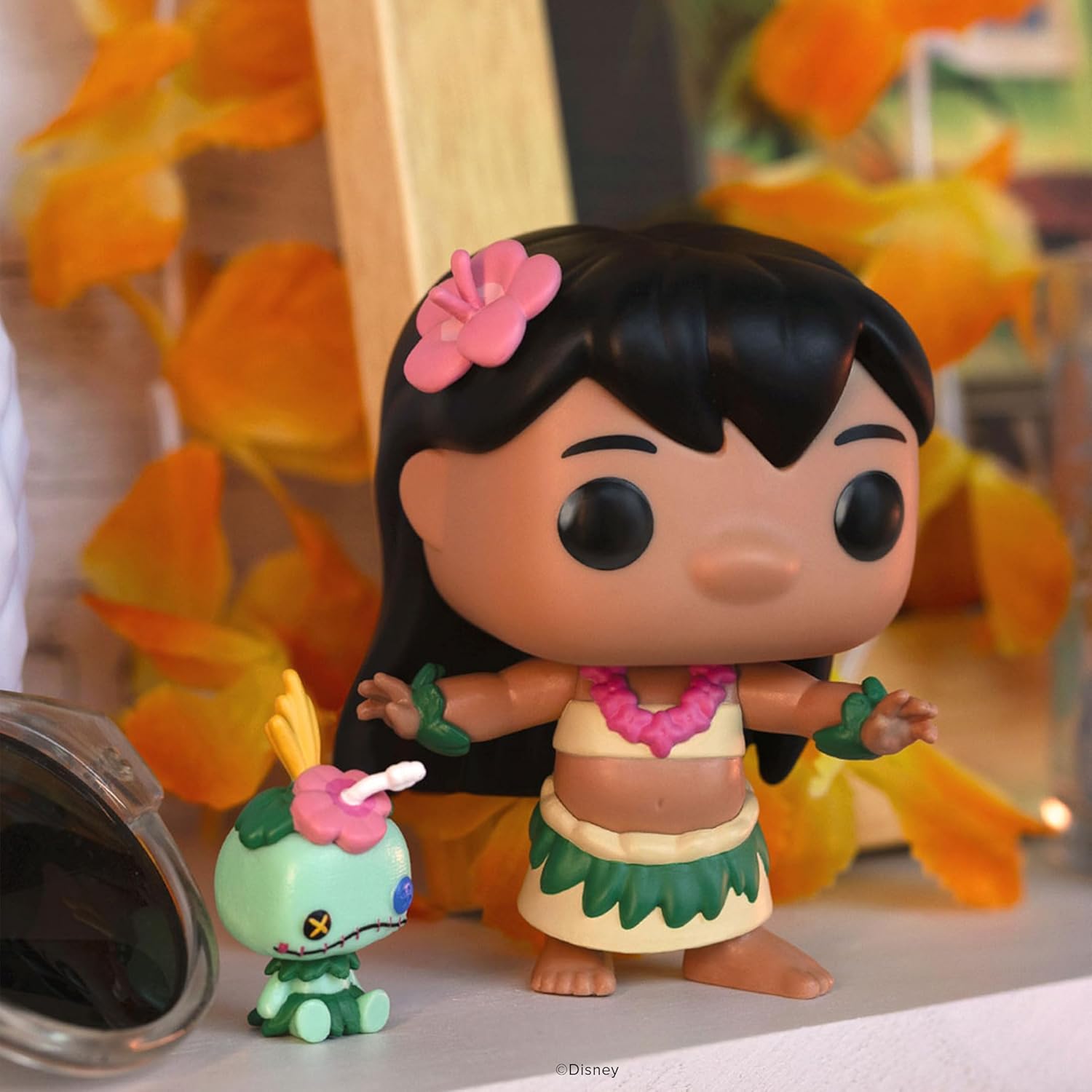 Funko POP! & Buddy: Disney - Lilo & Stitch - Hula Lilo with Scrump - Sammelbare Vinylfigur - Geschenkidee - Offizielles Merchandise - Spielzeug für Kinder & Erwachsene - Modellfigur für Sammler