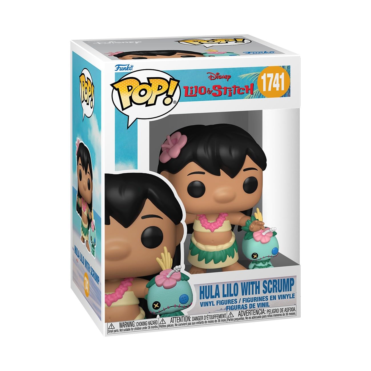 Funko POP! & Buddy: Disney - Lilo & Stitch - Hula Lilo with Scrump - Sammelbare Vinylfigur - Geschenkidee - Offizielles Merchandise - Spielzeug für Kinder & Erwachsene - Modellfigur für Sammler