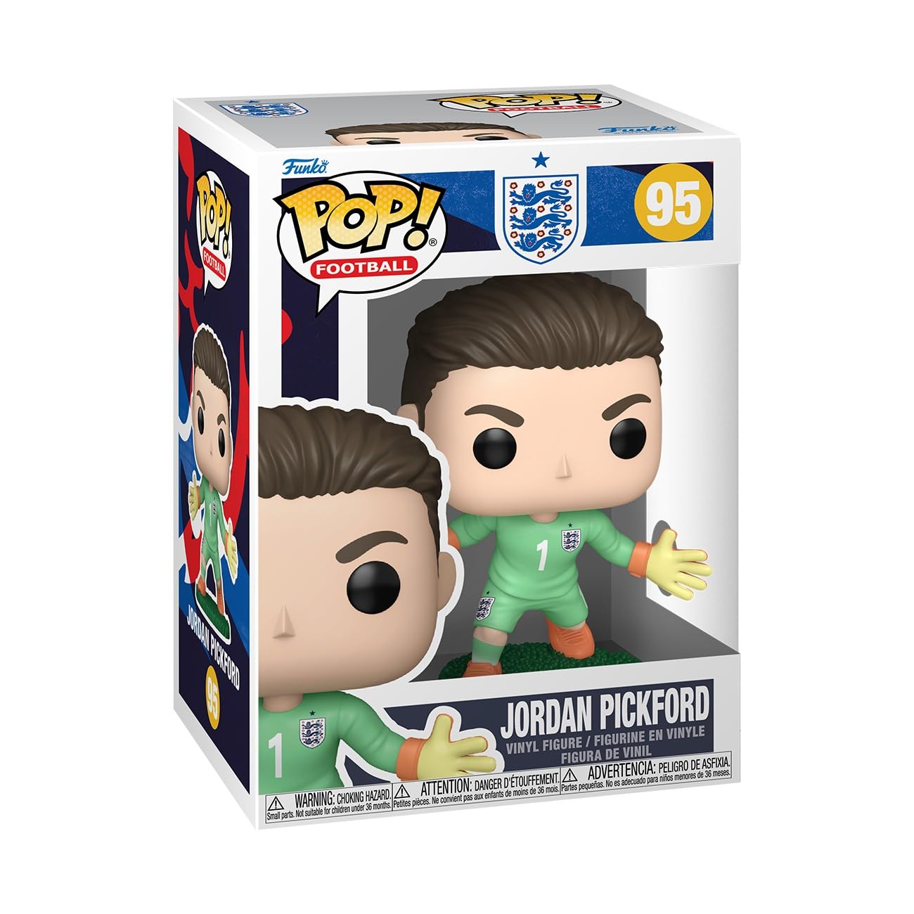 Funko POP! Football: England - Jordan Pickford - Figura in vinile da collezione - Idea regalo - Prodotto ufficiale - Giocattoli per bambini e adulti - Modello di figura per collezionisti