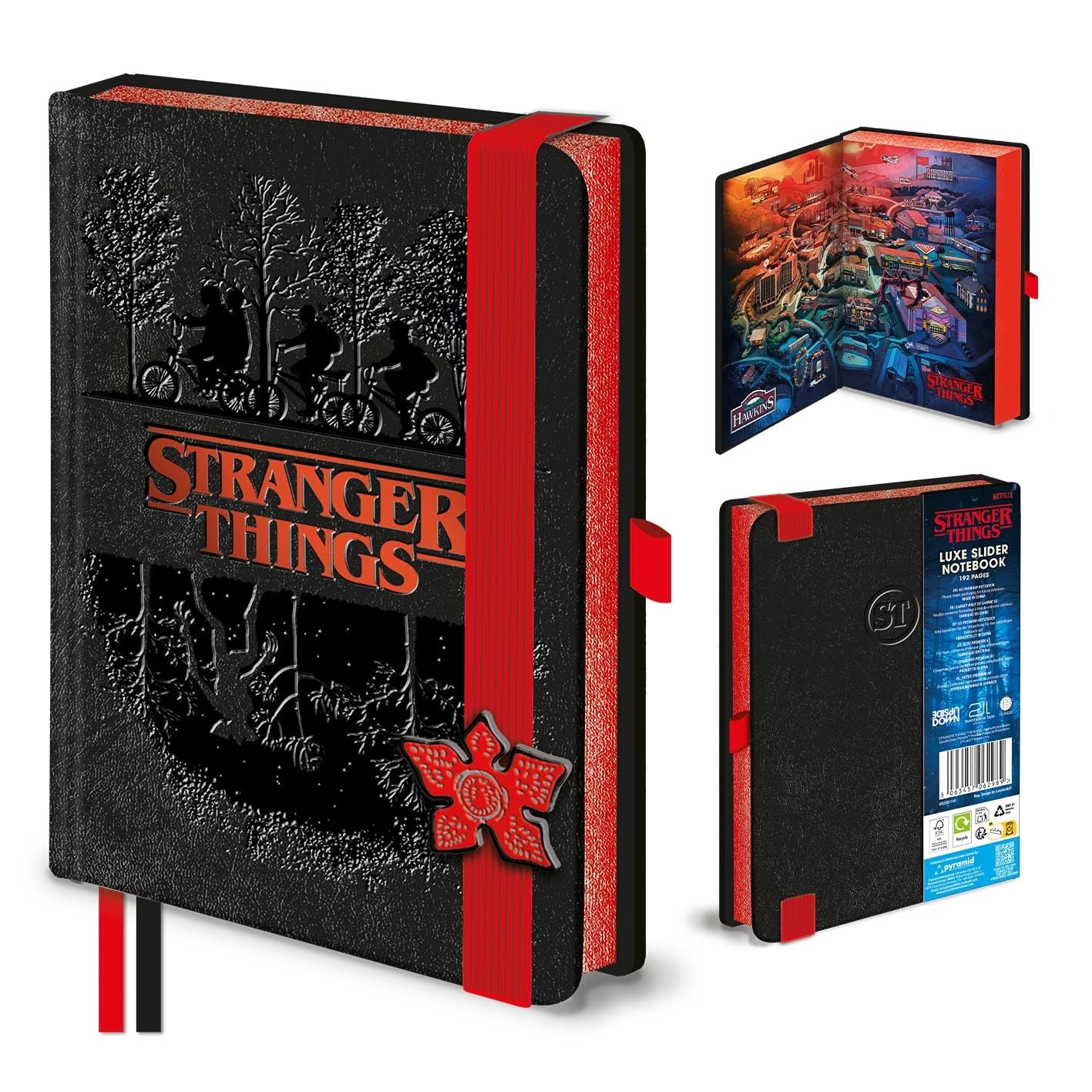 Stranger Things (Upside Down Luxe Slider, Premium Soft-Touch Sliding Key Accessory, Official Netflix Licensed Gift for Fans & Collectors