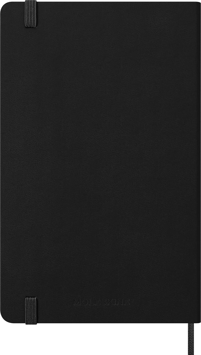 Moleskine Weekly Planner 2027, Hard Cover 12 Month Diary with Space for Notes and Elastic Closure, Large 13 X 21 Cm, Black
