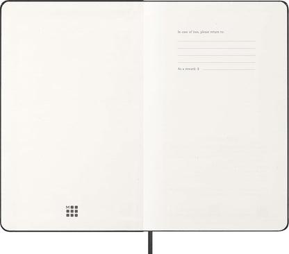 Moleskine Weekly Planner 2027, Hard Cover 12 Month Diary with Space for Notes and Elastic Closure, Large 13 X 21 Cm, Black