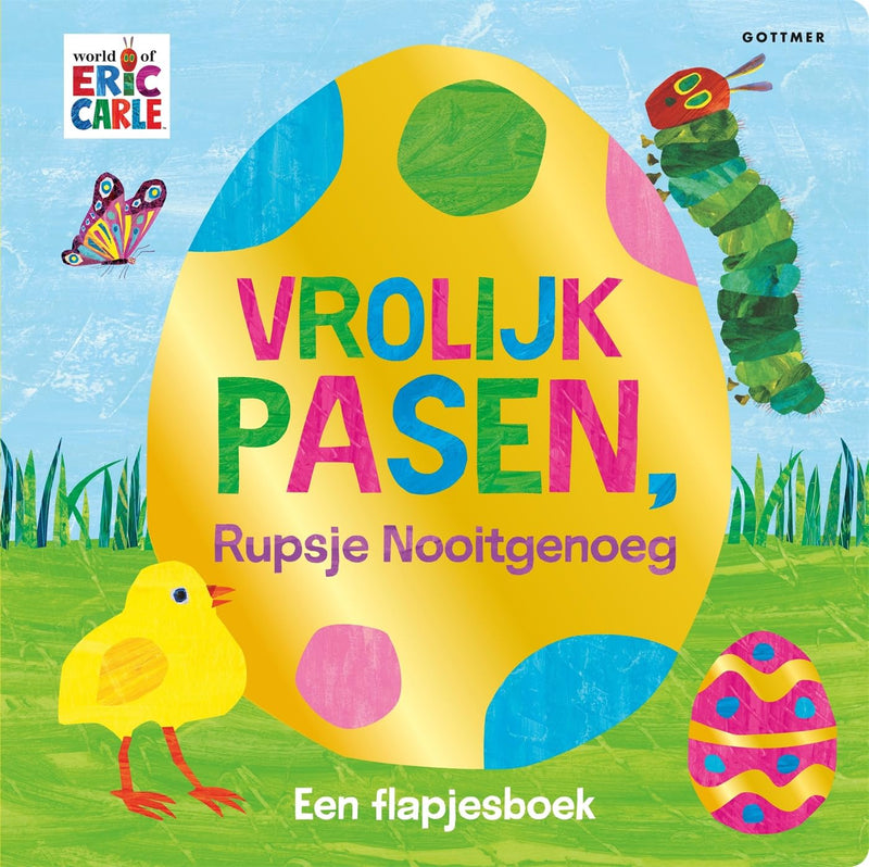 Vrolijk Pasen, Rupsje Nooitgenoeg: Een flapjesboek