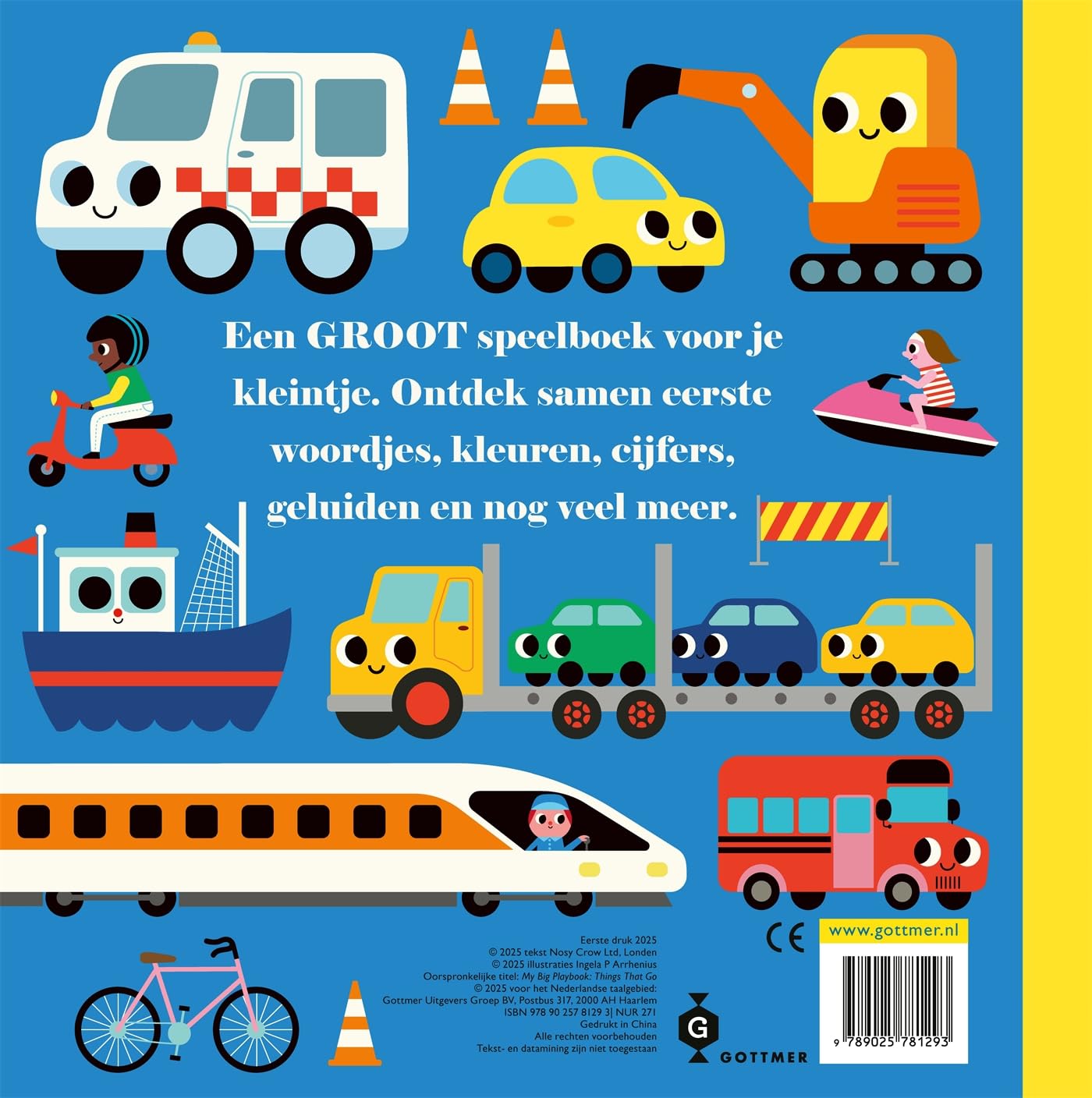 Mijn grote speelboek Voertuigen: Eerste woordjes - Kleuren - Cijfers - Geluiden