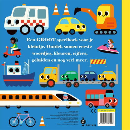 Mijn grote speelboek Voertuigen: Eerste woordjes - Kleuren - Cijfers - Geluiden