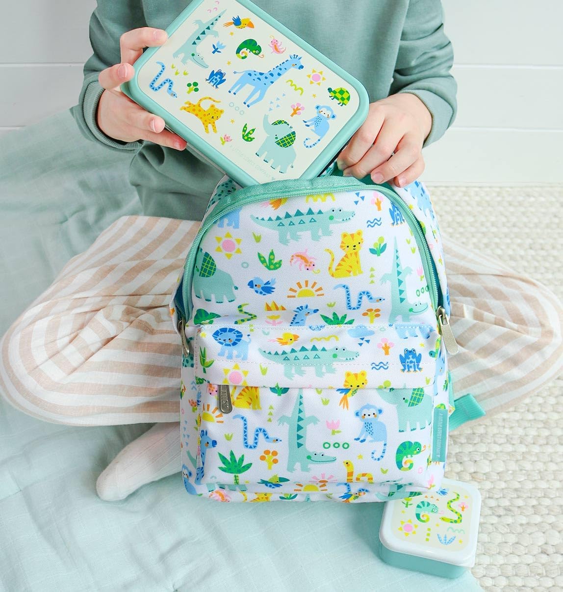 Small Backpack for Everyday Use, Jungle, Middelgroot, Children's backpack