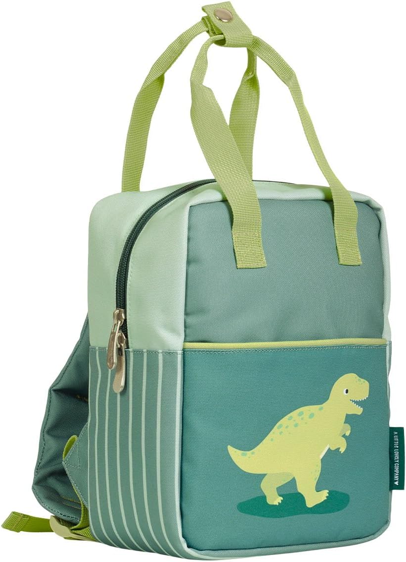 A Little Lovely Company - Little Square Backpack - Dinosaur - Perfectly Sized For Toddlers