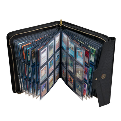 ENHANCE Raccoglitore Standard di Caricamento Dal'alto - Album TCG per 252 carte Toploader con Pagine a 9 Tasche, Esterno Protettivo Premium, Tasca per Tag - Compatibile con Magic the Gathering e Altro