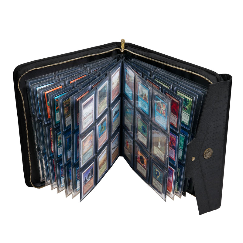 ENHANCE Raccoglitore Standard di Caricamento Dal'alto - Album TCG per 252 carte Toploader con Pagine a 9 Tasche, Esterno Protettivo Premium, Tasca per Tag - Compatibile con Magic the Gathering e Altro