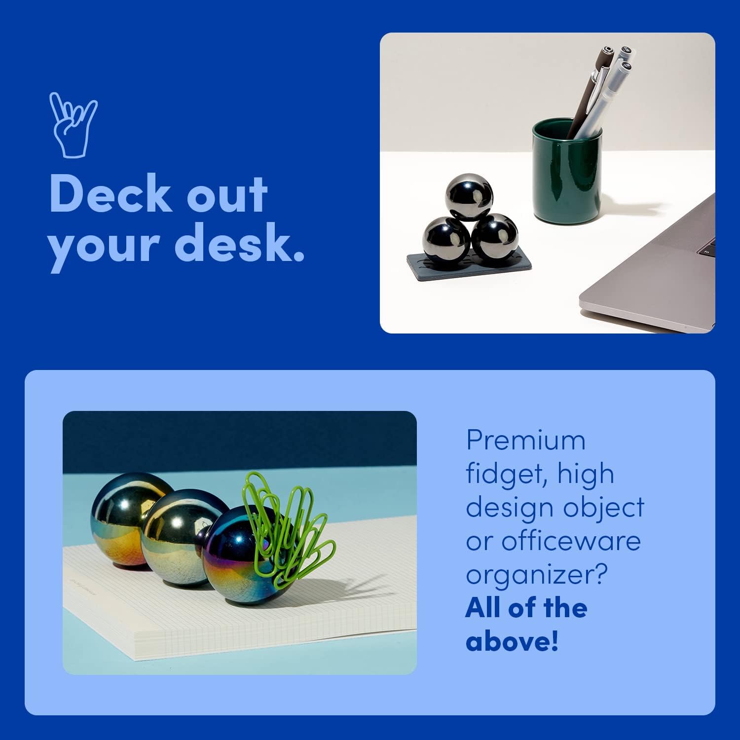 Speks Supers Magnetic Balls Fidget Toy for Adults and Teens 14+ | Stress Relief, Desk Toy | Set of 3 | Oil Slick