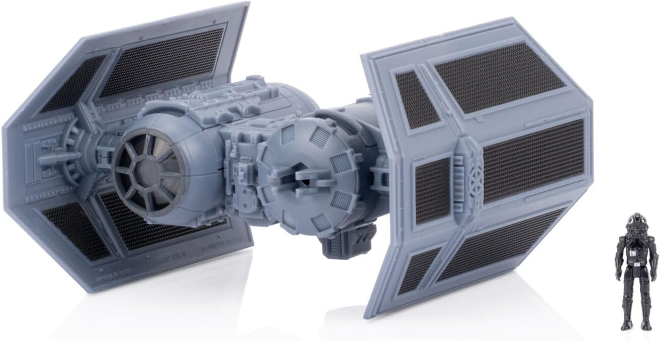 Star Wars Micro Galaxy Squadron TIE Bomber (Armada Edition) - 5-Inch Vehicle with Dual Cockpits, Bomb Bay, and 1-Inch Micro Figure Accessory