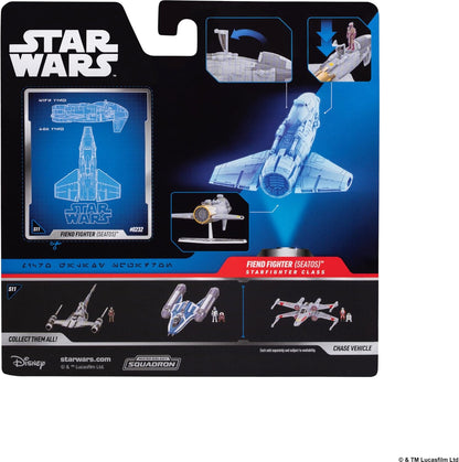Jazwares SWJ0535 Fiend Fighter Fahrzeug (ca. 12,5 cm) mit Star Navigator Guard Pilot Micro-Figur (ca. 2,5 cm) – Series 11
