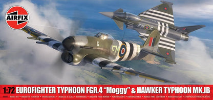 Airfix A40001 Twin Pack - Eurofighter Typhoon FGR.4 (FMOG) + Hawker Typhoon Mk.Ib Classic Kit Model Building kit