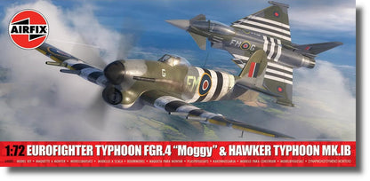 Airfix A40001 Twin Pack - Eurofighter Typhoon FGR.4 (FMOG) + Hawker Typhoon Mk.Ib Classic Kit Model Building kit