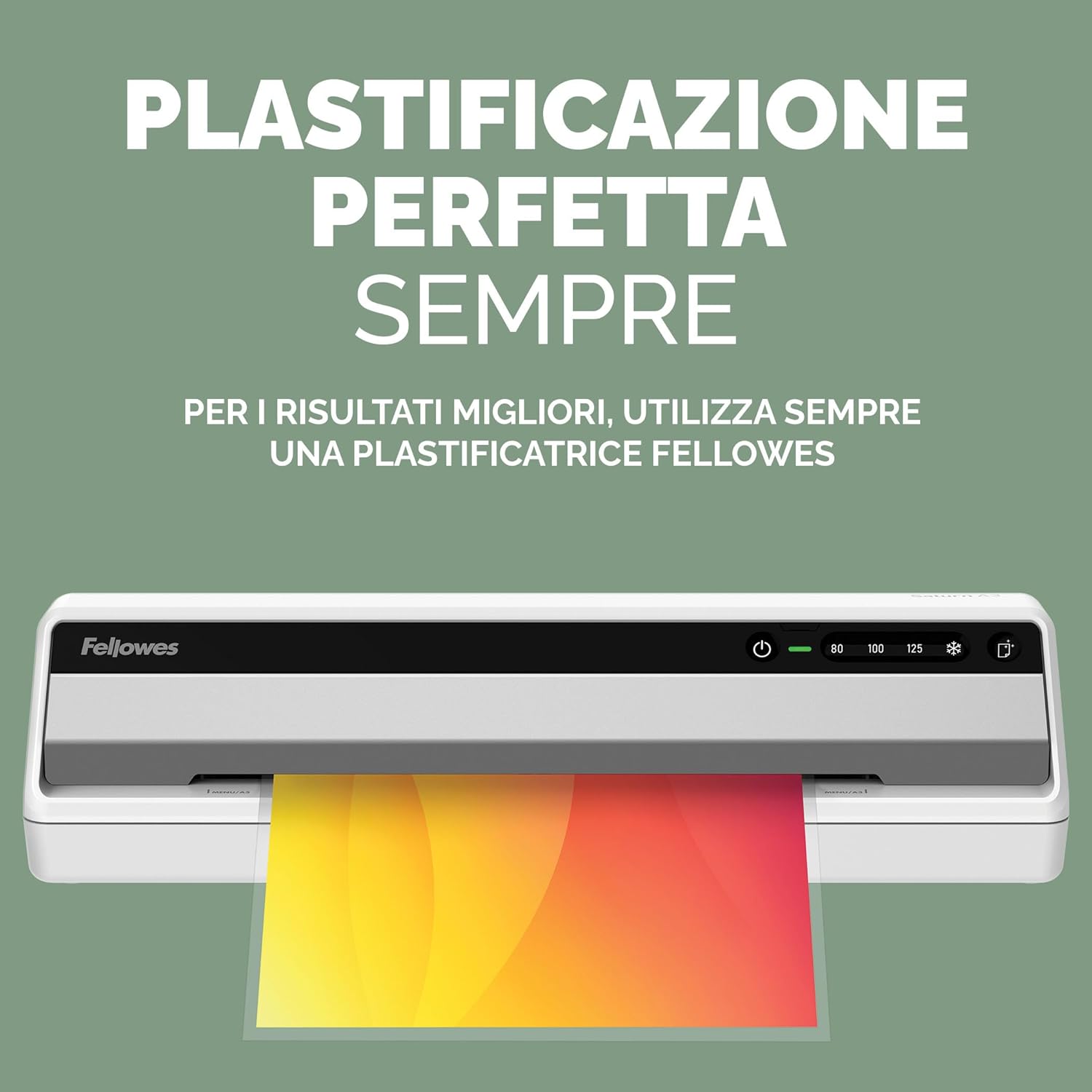 Fellowes Fundas plastificar A6, pack de 100, acabado mate, uso ocasional 75/80 micras, 50% contenido reciclado, fundas plastificar para profesores y oficinas