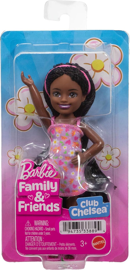 Barbie - Chelsea Core Doll - Pink Dress with Hearts  /Toys