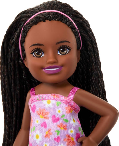 Barbie - Chelsea Core Doll - Pink Dress with Hearts  /Toys