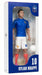Megableu - FFF Figure Killian Mbappé No. 10 - 20 cm - Large Realistic & Articulated Football Figure with 10 Points - Officially Licensed Product of the French Team - Football with Ball