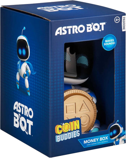 Astro Bot Coin Buddies Money Box – 18cm Interactive Piggy Bank with Sound Effects, Battery-Powered Coin Bank for Kids & Gamers, Fun Savings Toy (Batteries Not Included) | Paladone