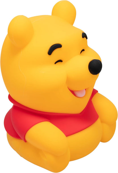 Paladone Disney Winnie the Pooh SquishyGlo Rechargeable Silicone Night Light, 15.5cm, 1–3 Hour Timer, 3 Brightness Levels, Officially Licensed