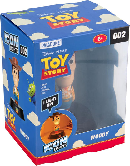Paladone Toy Story Woody Icon Light – 11cm Woody Character Lamp – Soft Glow Light for Kids Bedrooms