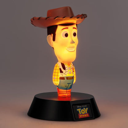 Paladone Toy Story Woody Icon Light – 11cm Woody Character Lamp – Soft Glow Light for Kids Bedrooms