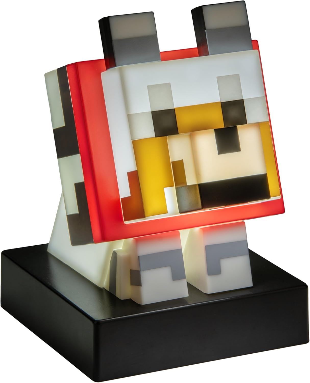 Paladone Minecraft Wolf Icon Light – 11cm Light‑Up Figure for Bedroom, Desk or Gaming Setup – Battery Powered