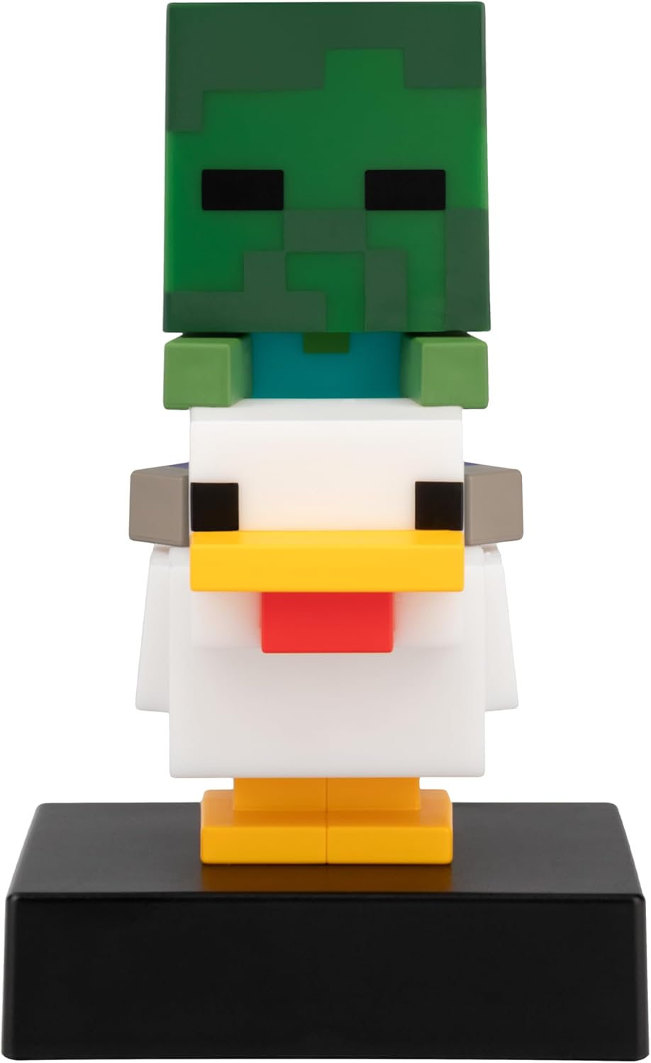 Paladone Minecraft Chicken Jockey Icon Light – 12cm Light‑Up Mini Figure – Fun Bedroom or Desk Lamp for Gamers