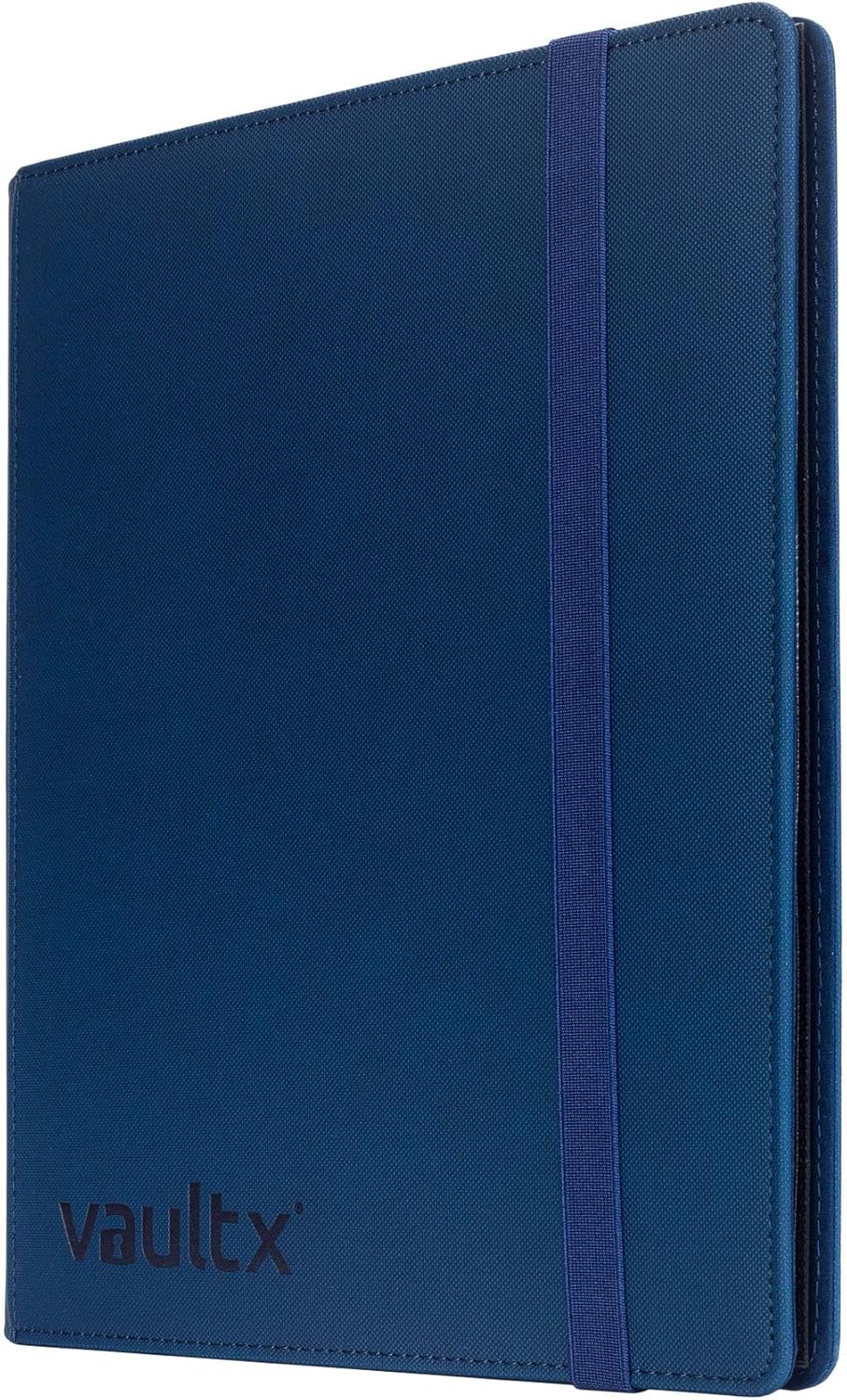 Vault X 9 Pocket Trading Card Strap Binder, 360 Cards, Premium Exo-Tec Album Material, 20 Side-Loading Pages, Folder for Collectible Games, Sports, TCG (Blue