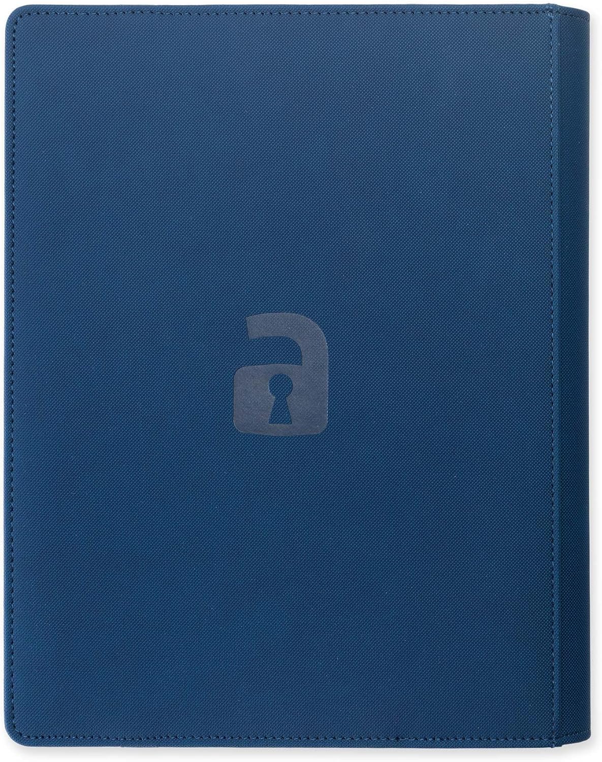 Vault X 9 Pocket Trading Card Strap Binder, 360 Cards, Premium Exo-Tec Album Material, 20 Side-Loading Pages, Folder for Collectible Games, Sports, TCG (Blue