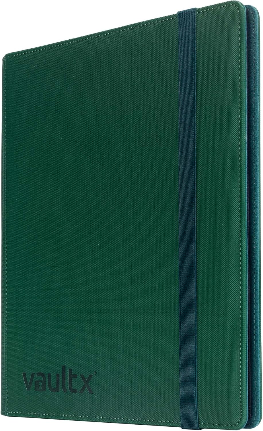 Vault X 9 Pocket Trading Card Strap Binder, 360 Cards, Premium Exo-Tec Album Material, 20 Side-Loading Pages, Folder for Collectible Games, Sports, TCG (Green