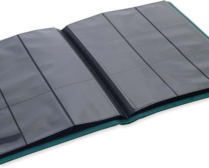 Vault X 9 Pocket Trading Card Strap Binder, 360 Cards, Premium Exo-Tec Album Material, 20 Side-Loading Pages, Folder for Collectible Games, Sports, TCG (Green