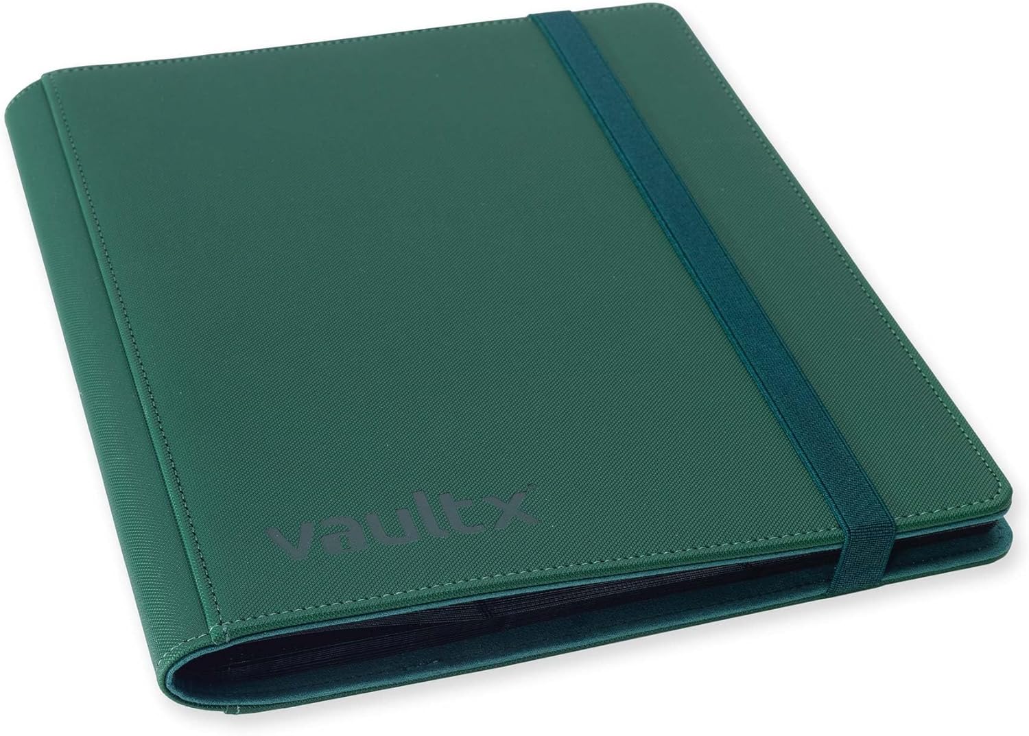 Vault X 9 Pocket Trading Card Strap Binder, 360 Cards, Premium Exo-Tec Album Material, 20 Side-Loading Pages, Folder for Collectible Games, Sports, TCG (Green
