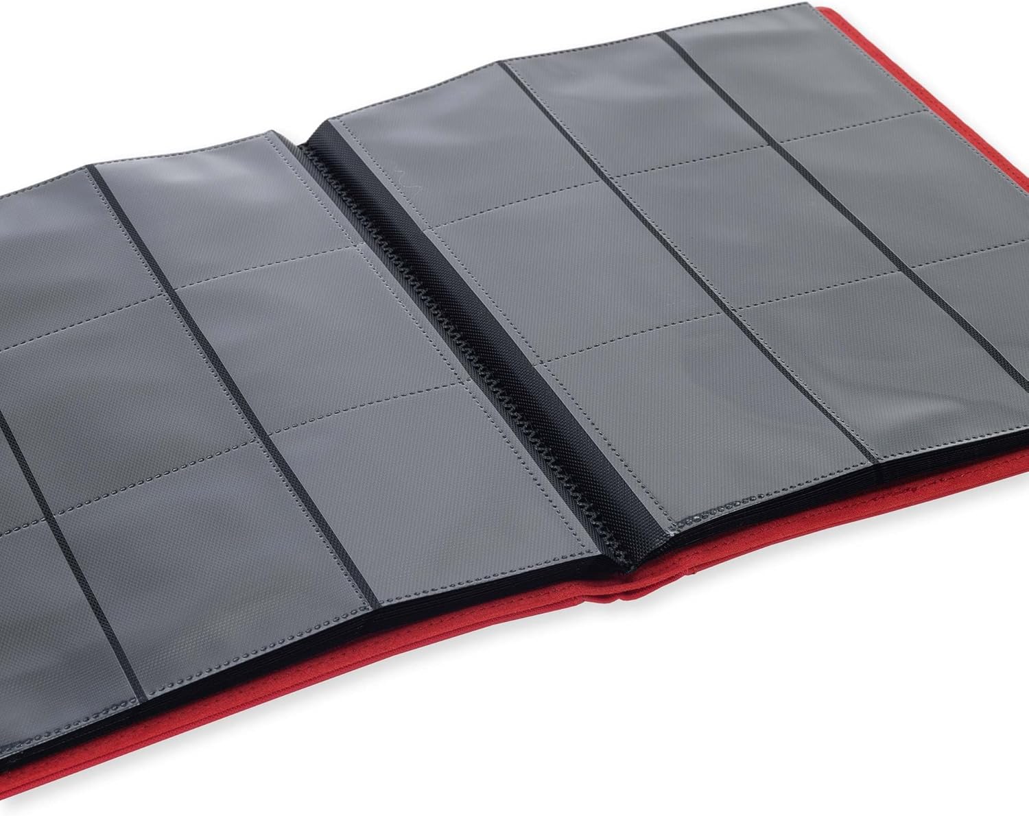 Vault X 9 Pocket Trading Card Strap Binder, 360 Cards, Premium Exo-Tec Album Material, 20 Side-Loading Pages, Folder for Collectible Games, Sports, TCG (Red