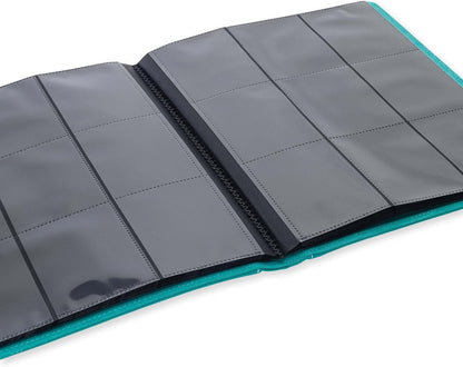 Vault X 9 Pocket Trading Card Strap Binder, 360 Cards, Premium Exo-Tec Album Material, 20 Side-Loading Pages, Folder for Collectible Games, Sports, TCG (Teal