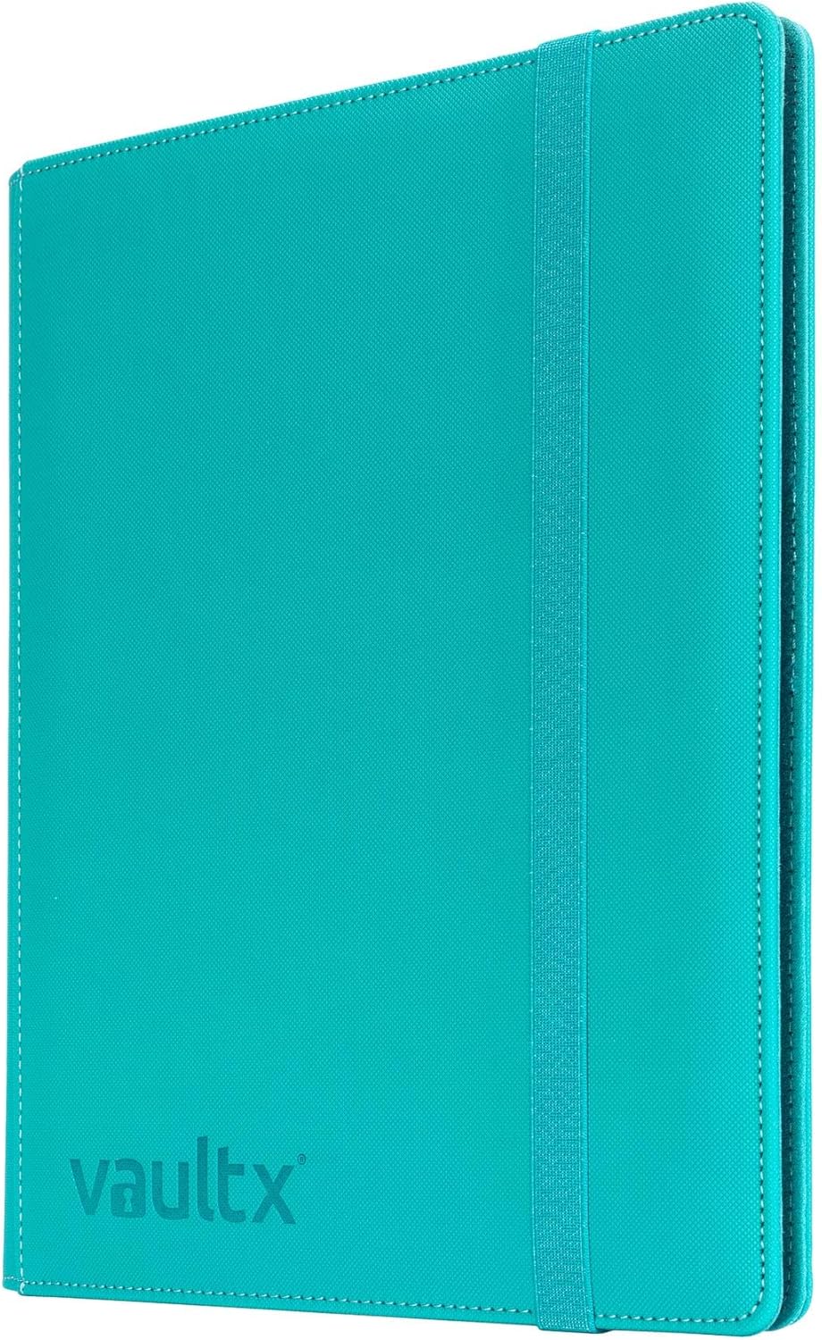 Vault X 9 Pocket Trading Card Strap Binder, 360 Cards, Premium Exo-Tec Album Material, 20 Side-Loading Pages, Folder for Collectible Games, Sports, TCG (Teal