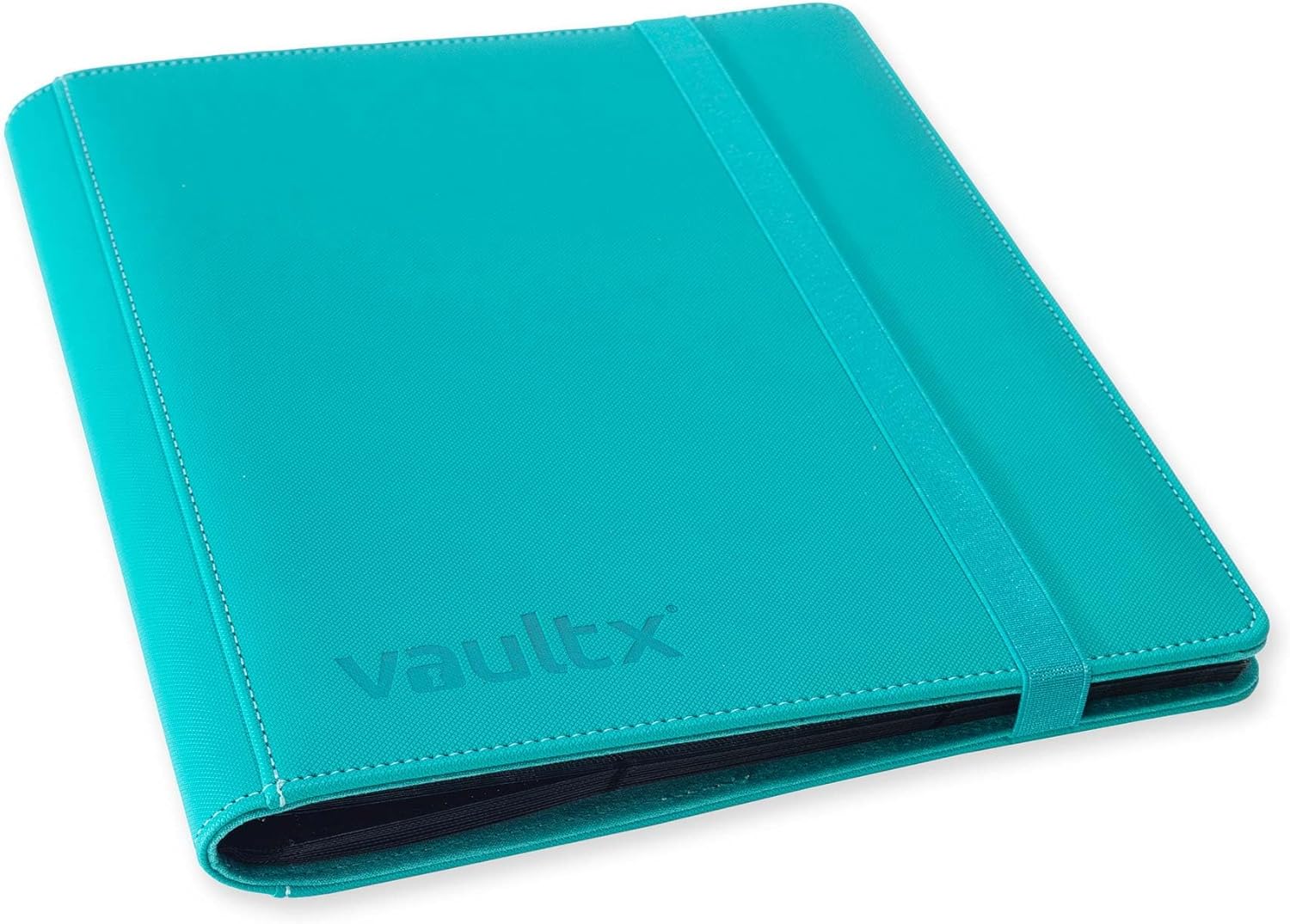 Vault X 9 Pocket Trading Card Strap Binder, 360 Cards, Premium Exo-Tec Album Material, 20 Side-Loading Pages, Folder for Collectible Games, Sports, TCG (Teal