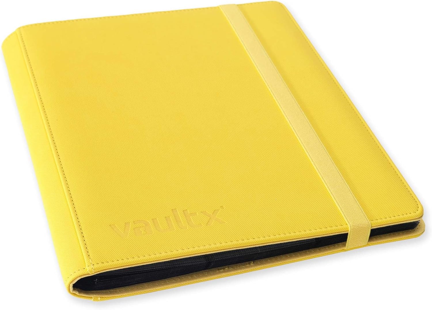 Vault X 9 Pocket Trading Card Strap Binder, 360 Cards, Premium Exo-Tec Album Material, 20 Side-Loading Pages, Folder for Collectible Games, Sports, TCG (Yellow