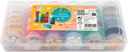 Bracelets Making Girls 6500pcs - Jewelry Making - 30 Kinds of Beads 2mm & 3mm, 6 Colors Wire, Accessories - Charms Gold - Smiley Beads - Bracelets Making Adults - Joya Creative
