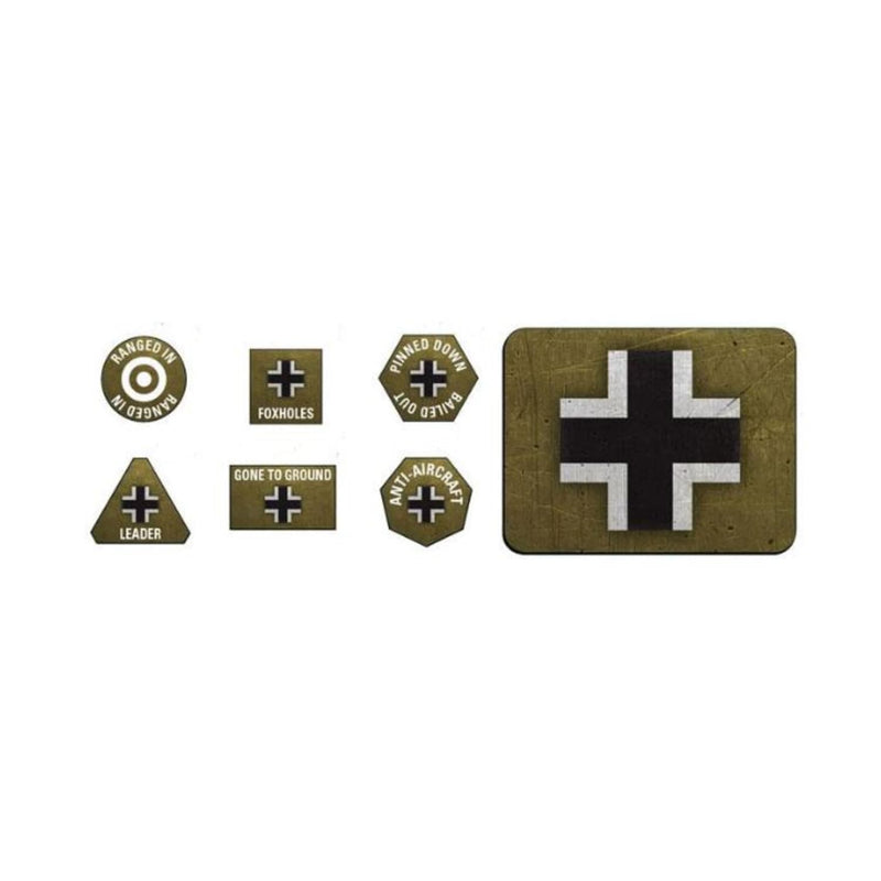 Flames of War German LW Tokens (x20) & Objectives (x2