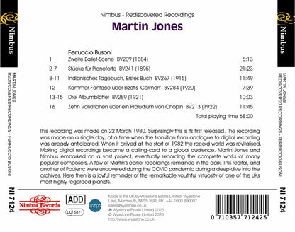 Martin Jones: Nimbus Rediscovered Recordings