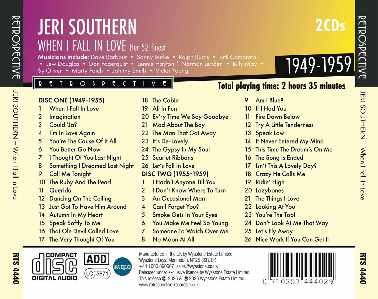 When I Fall in Love: A Centenary Tribute